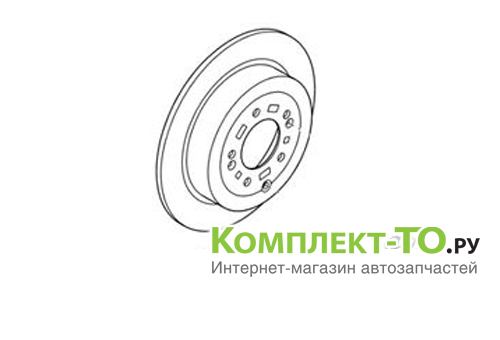 Диск задний тормозной Туксон для ХУНДАЙ TUCSON 2016 58411D7000 Диск задний тормозной Туксон для ХУНДАЙ TUCSON 2016 58411D7000